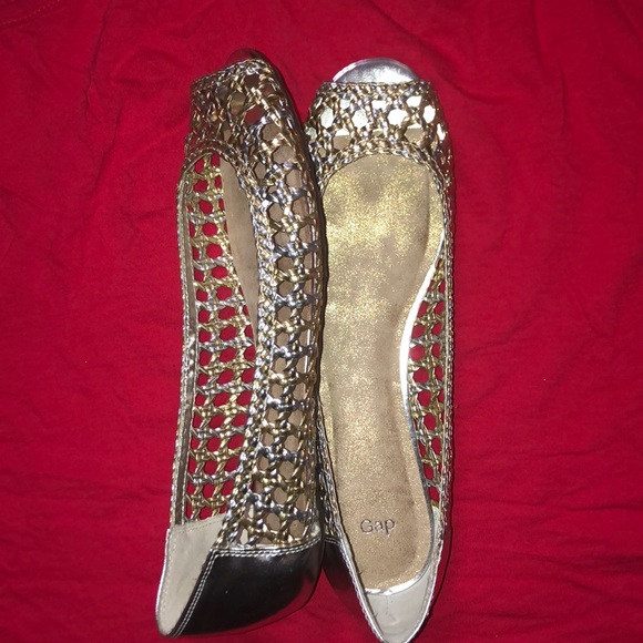 GAP Metallic peep toe sandals - Picture 2 of 3